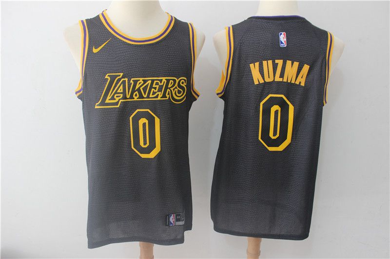 Men Los Angeles Lakers 0 Kuzma City Edition Game Nike NBA Jerseys